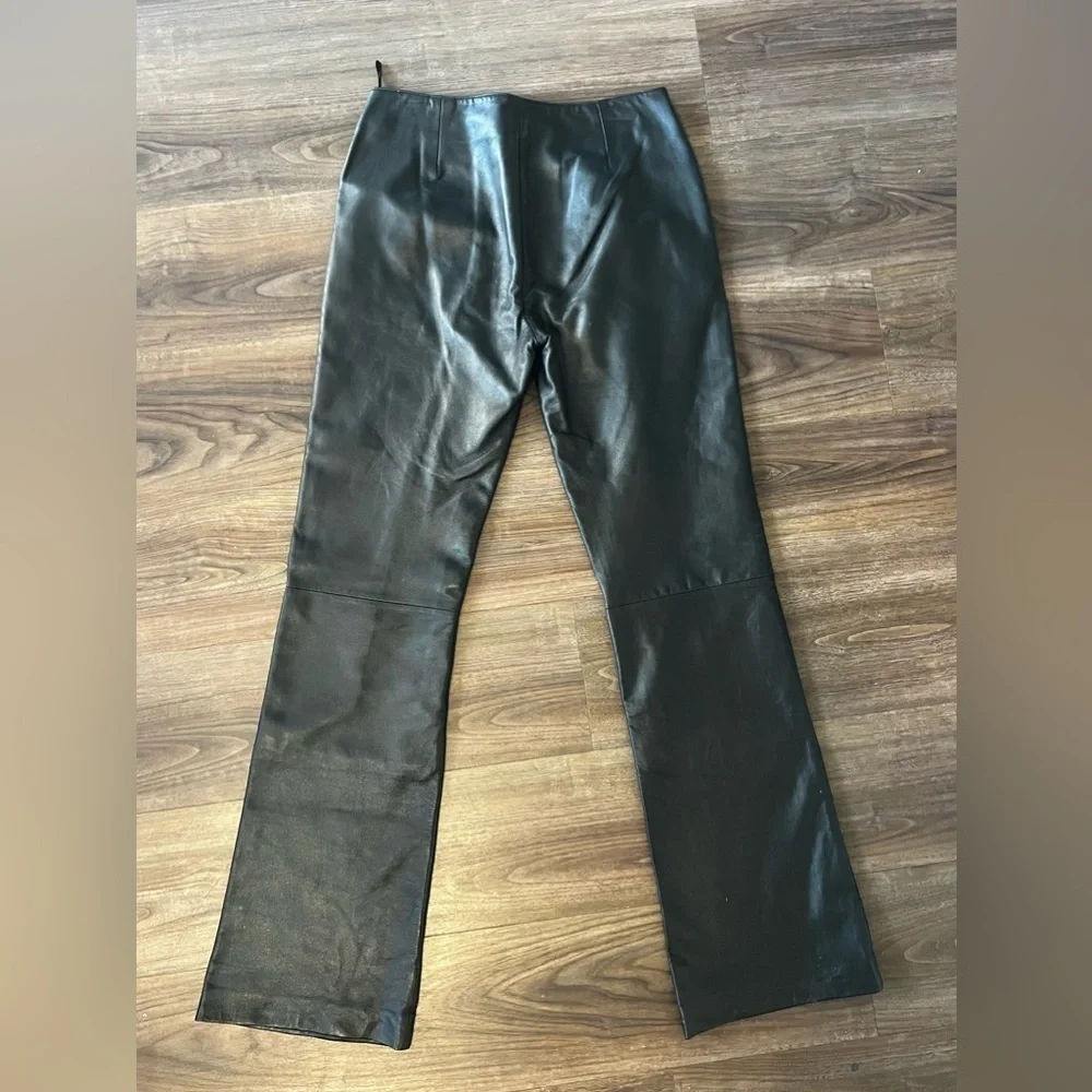 Mair Flair Leather Flare Pants